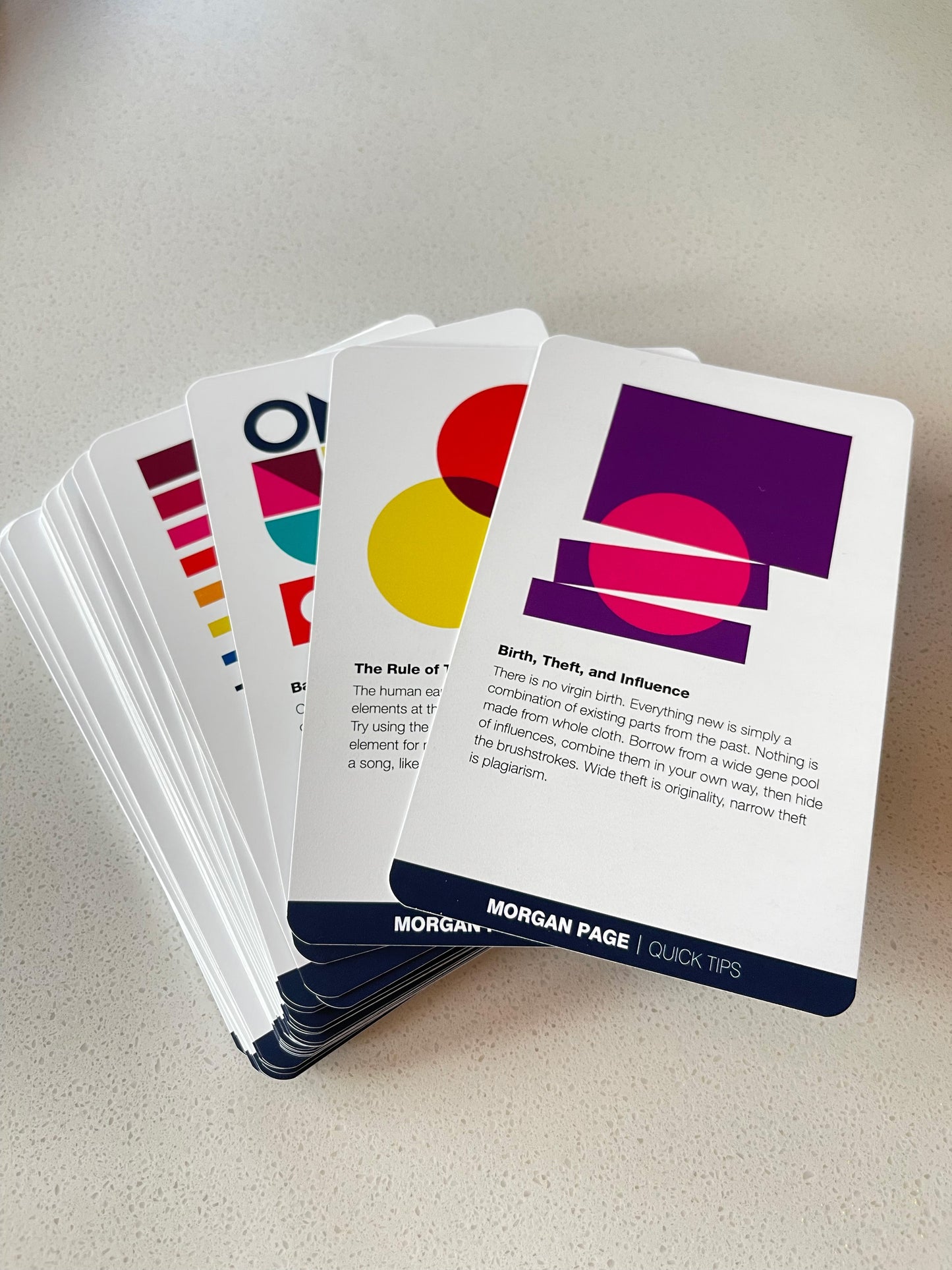 Morgan Page Quick Tips - 3D Printed Card Deck (Limited Edition)