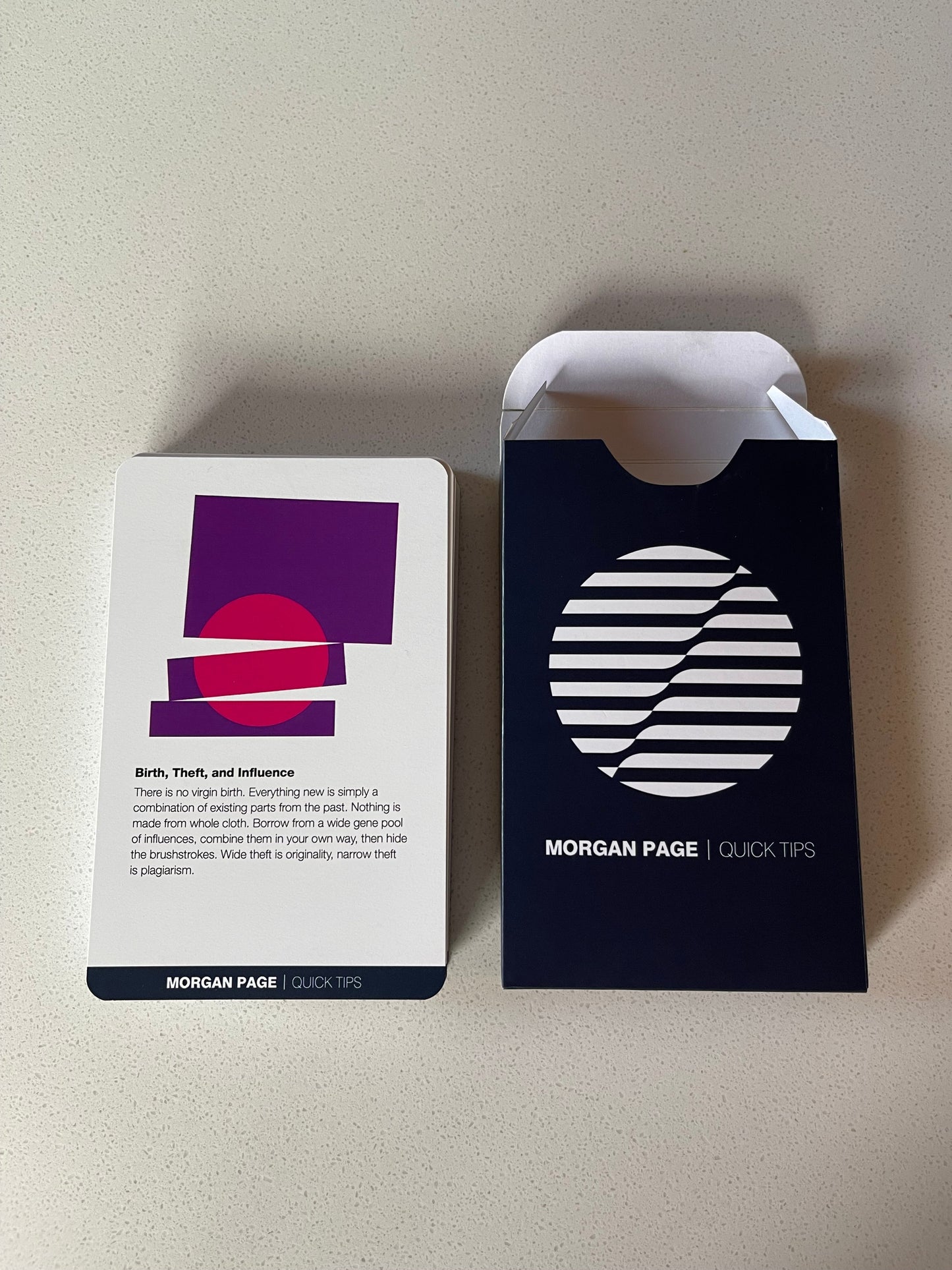 Morgan Page Quick Tips - 3D Printed Card Deck (Limited Edition)