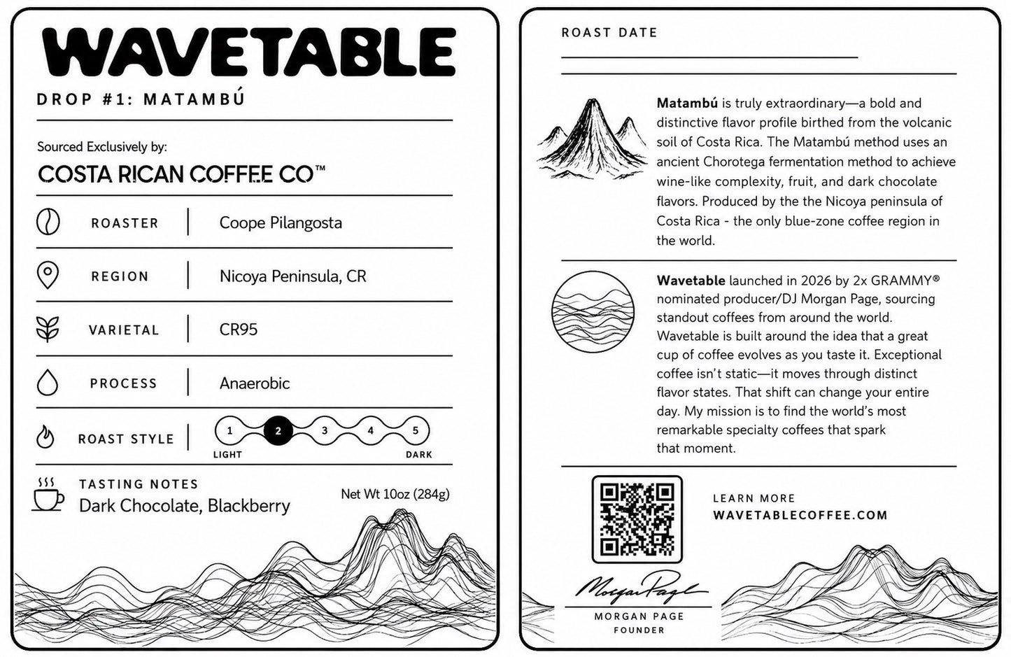Wavetable Coffee - Drop #1: Matambu